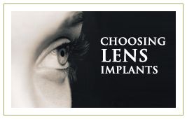 Choosing lens implants